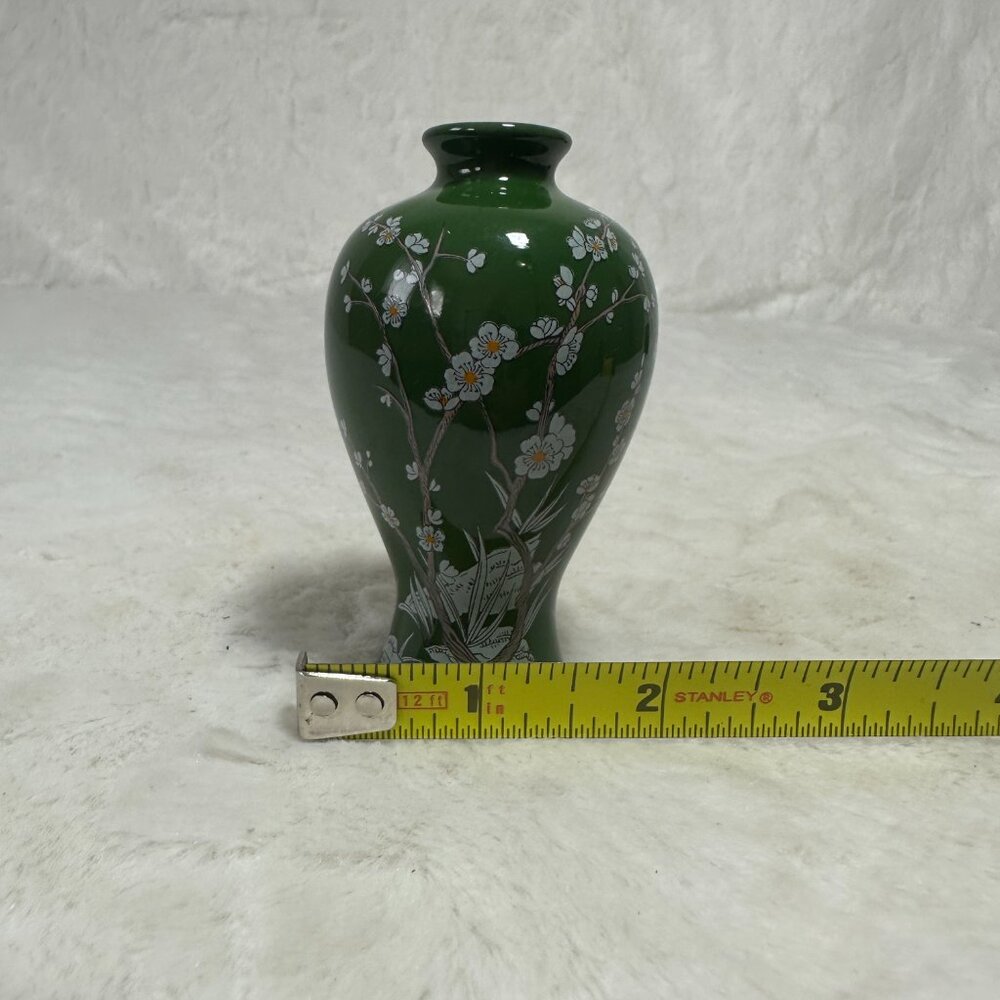 Franklin Mint Plum Blossom Mini Imperial Collection Dynasty Vase 1980 Japan - Picture 7 of 7